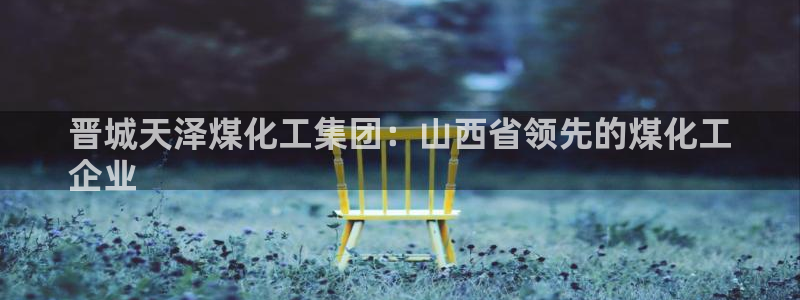 球盟会能退钱吗知乎：晋城天泽煤化工集团：山西省领先的煤化工
